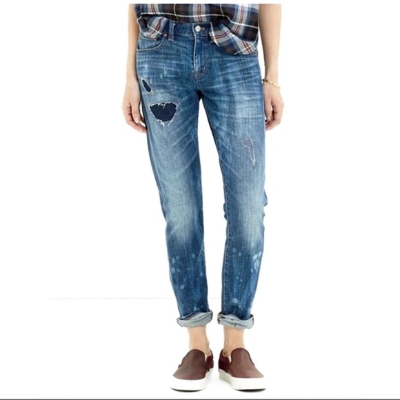 Madewell The Slim Boyjean Rip and Repair Edition jeans - Picture 1 of 12